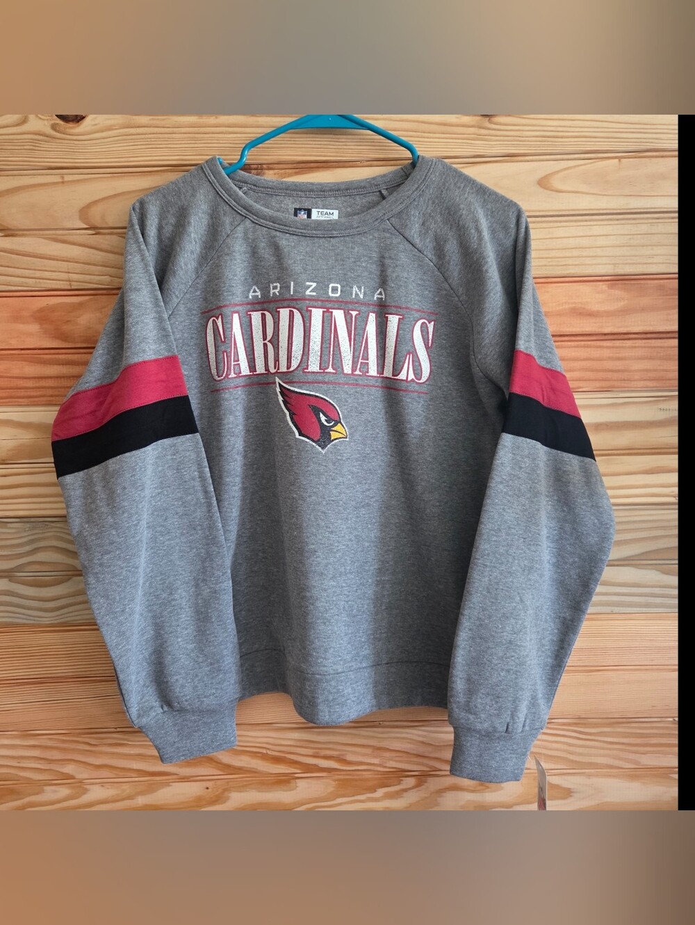 Arizona Cardinals Womens Grey Crewneck Sweatshirt